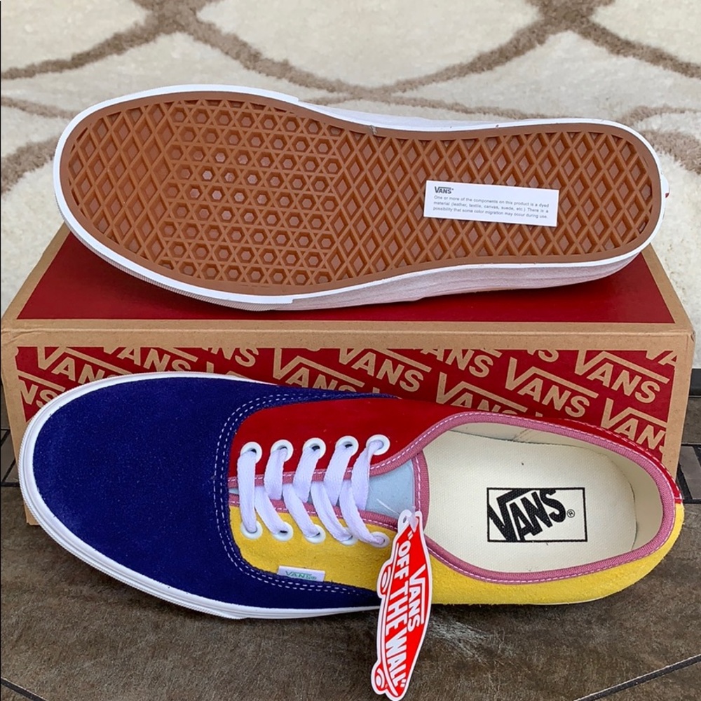 •VANS AUTHENTIC SUNSHINE Multi/True White Men’s - Picture 3 of 16